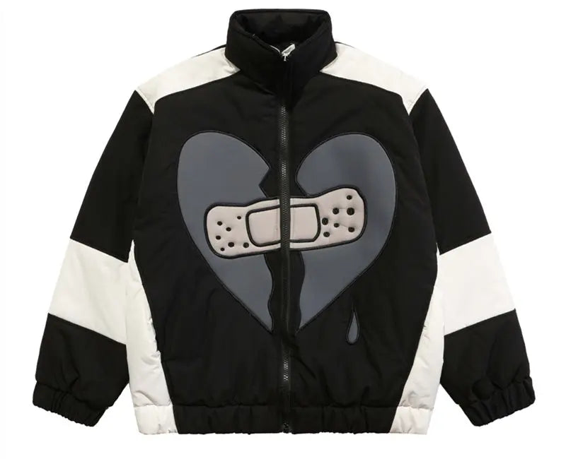 High Street Love Bandage Stitching Cotton Clothes For Men And Women - Unique Unique Unique High Street Love Bandage Stitching Cotton Clothes For Men And Women
