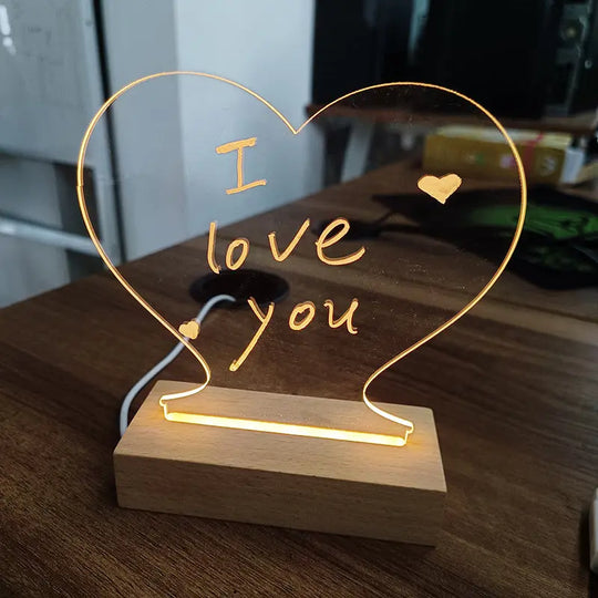 Creative Note Board Creative Led Night Light USB Message Board Holiday Light With Pen Gift For Children Girlfriend Decoration Night Lamp - Unique Unique Unique Creative Note Board Creative Led Night Light USB Message Board Holiday Light With Pen Gift For Children Girlfriend Decoration Night Lamp