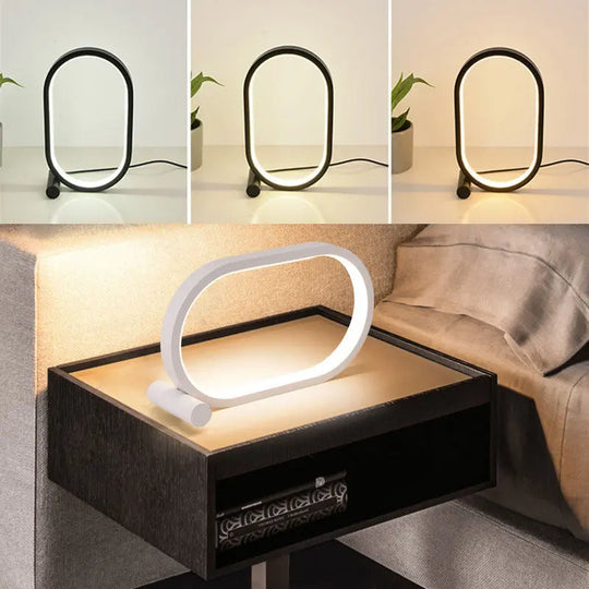 Usb Plug-In Lamp Oval Acrylic Lamp Touch Control Dimmable Modern Simple Creative Night Lamp Bedside Reading Lamp Desk Table Led - Unique Unique Unique Usb Plug-In Lamp Oval Acrylic Lamp Touch Control Dimmable Modern Simple Creative Night Lamp Bedside Reading Lamp Desk Table Led