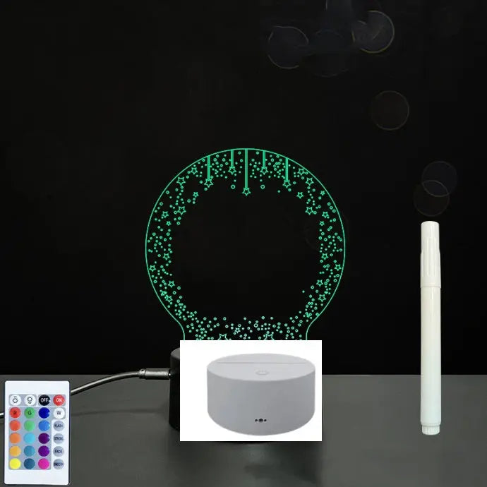 3D Acrylic Board Handwriting Message Board LED Light Unique
