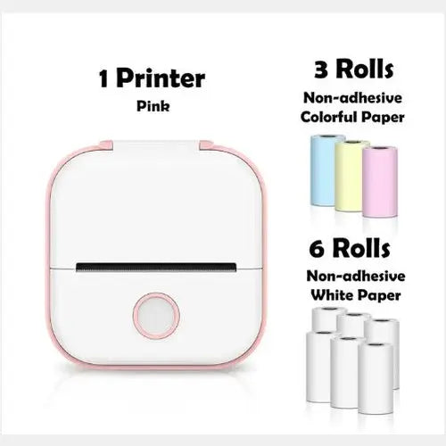 Portable Mini Thermal Label Printer Home Photo Printer Student Wrong Question Printer Bluetooth-compatible Mini Label Printer Price Tag Unique