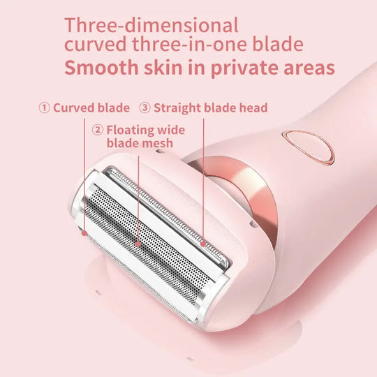 2 In 1 Hair Removal Epilator USB Rechargeable Trimmer Women Body Razor Face Leg Armpit Bikini Hand Pubic Shaver Hair Remover - Unique Unique Unique 2 In 1 Hair Removal Epilator USB Rechargeable Trimmer Women Body Razor Face Leg Armpit Bikini Hand Pubic Shaver Hair Remover