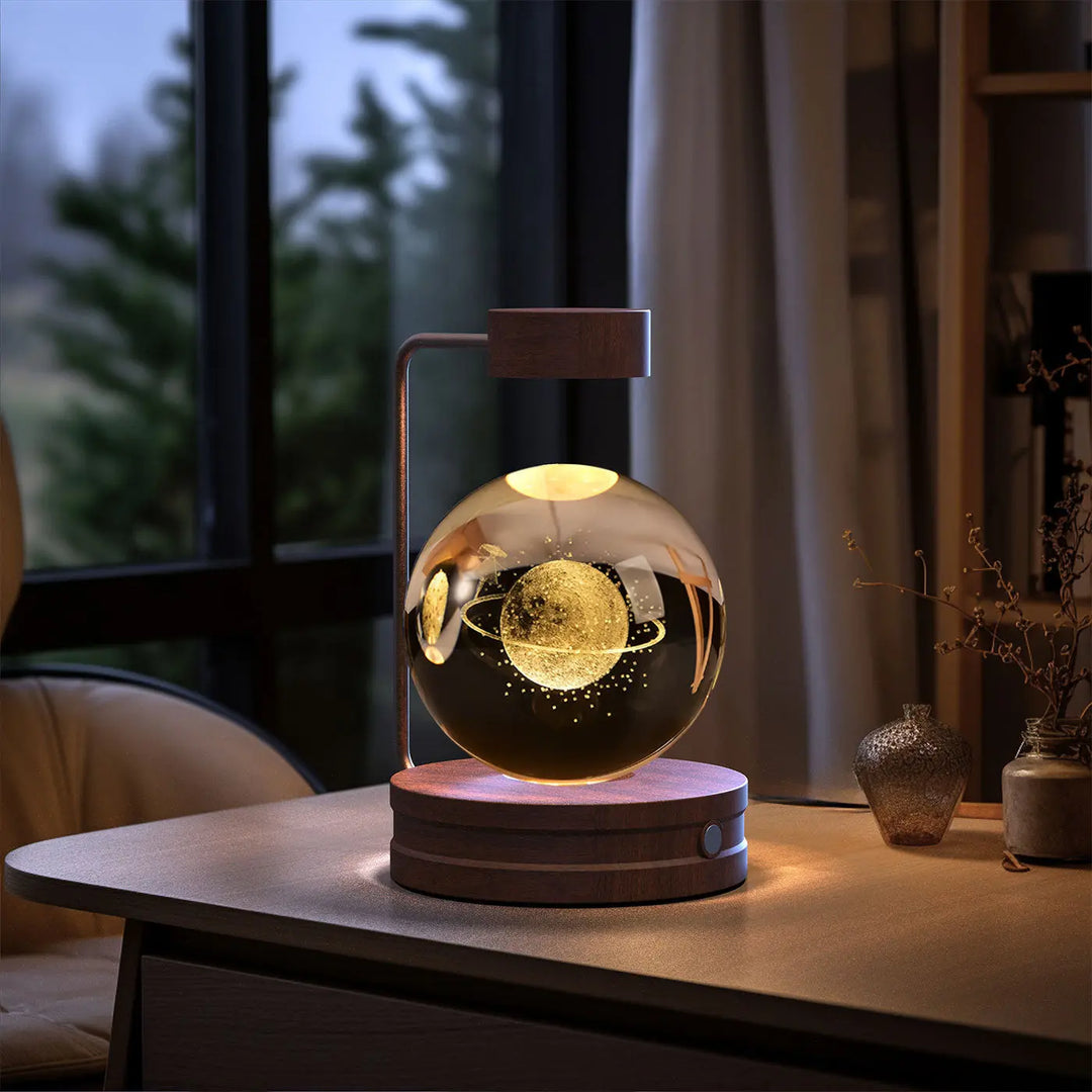 Crystal Ball Cosmic Dinosaur Indoor Night Light USB Power Warm Bedside Light Birthday Gift Night Lamp Unique
