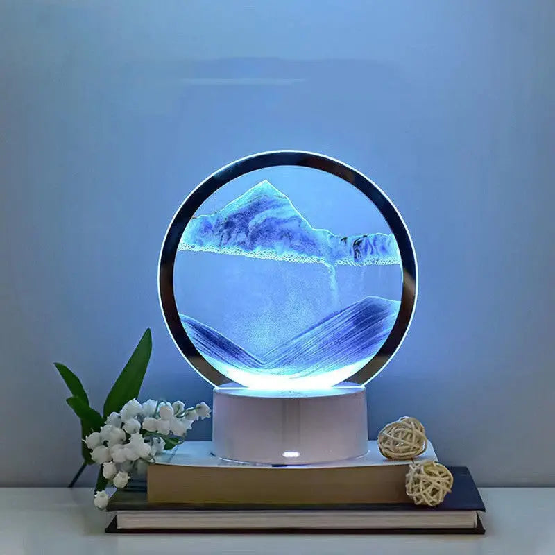 Creative 3D Quicksand Table Lamp Bedside - Unique Unique Unique Creative 3D Quicksand Table Lamp Bedside
