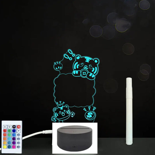 3D Acrylic Board Handwriting Message Board LED Light Unique