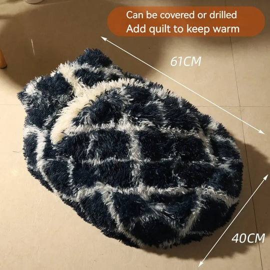 Long Wool Oval Plus Quilt Warm Cat Dog Nest More Than Pets Bed Colors Winter Pet Products - Unique Unique Unique Long Wool Oval Plus Quilt Warm Cat Dog Nest More Than Pets Bed Colors Winter Pet Products