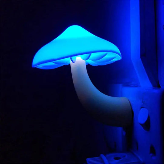 LED Night Light Mushroom Wall Socket Lamp EU US Plug Warm White Light-control Sensor Bedroom Light Home Decoration - Unique Unique Unique LED Night Light Mushroom Wall Socket Lamp EU US Plug Warm White Light-control Sensor Bedroom Light Home Decoration