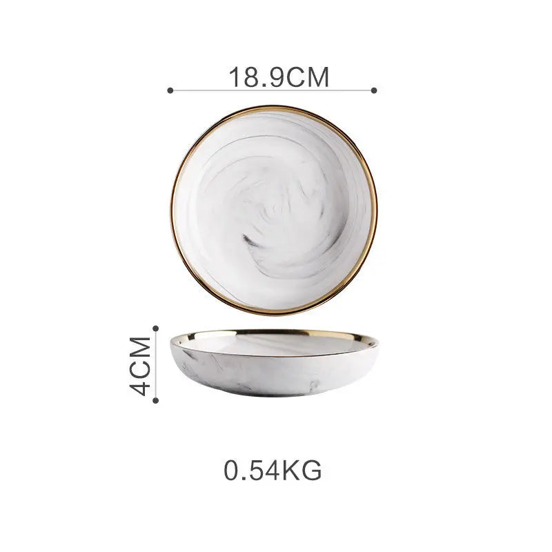 Marble Tableware Bowls Plates Rice - Unique Unique Unique Marble Tableware Bowls Plates Rice