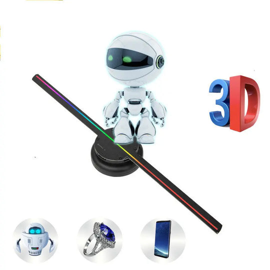 Led Luminous Sign Light Holographic Projector Diy Fan Screen Video Picture 3d Holographic Light Holiday Decoration - Unique Unique Unique Led Luminous Sign Light Holographic Projector Diy Fan Screen Video Picture 3d Holographic Light Holiday Decoration