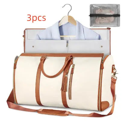 Large Capacity Travel Duffle Bag Women's Handbag Folding Suit Bag Waterproof Clothes Totes Unique
