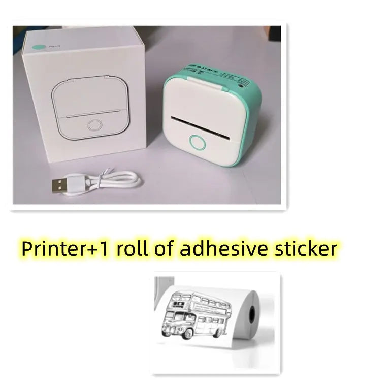 Portable Mini Thermal Label Printer Home Photo Printer Student Wrong Question Printer Bluetooth-compatible Mini Label Printer Price Tag - Unique Unique Unique Portable Mini Thermal Label Printer Home Photo Printer Student Wrong Question Printer Bluetooth-compatible Mini Label Printer Price Tag