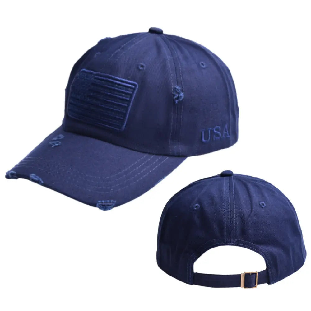 Letter Embroidery USA Flag Baseball Hat - Unique Unique Unique Letter Embroidery USA Flag Baseball Hat