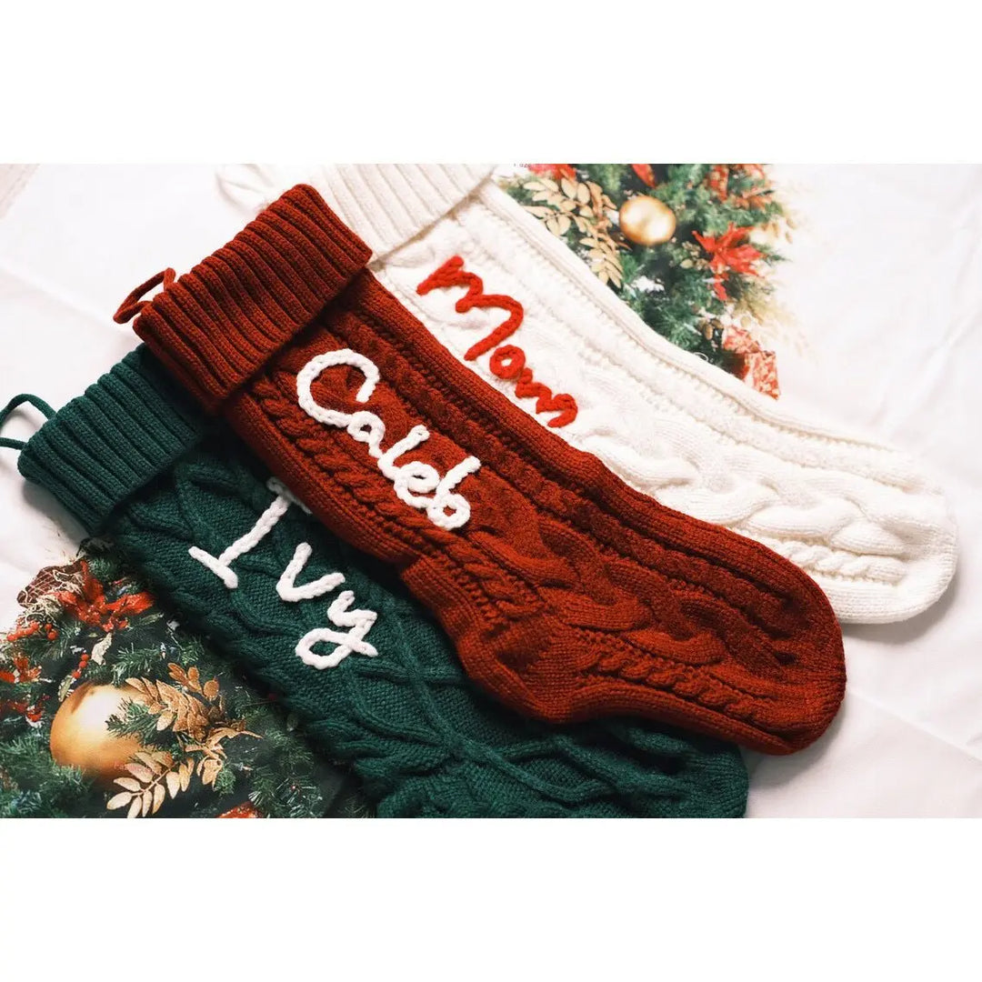 Embroidered Knitted Christmas Socks Decorative Products - Unique Unique Unique Embroidered Knitted Christmas Socks Decorative Products