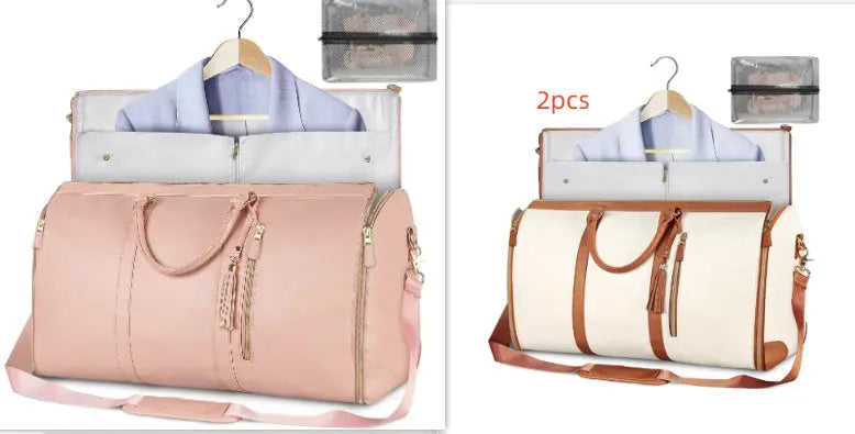 Large Capacity Travel Duffle Bag Women's Handbag Folding Suit Bag Waterproof Clothes Totes Unique