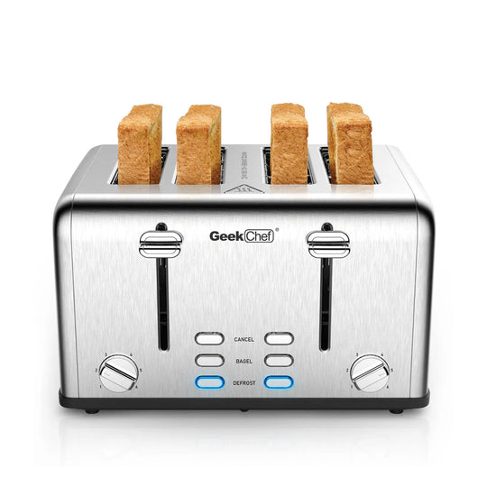 Prohibit Shelves In The Amazon. Toaster 4 Slice, Geek Chef Stainless Steel Extra-Wide Slot Toaster With Dual Control Panels Of Bagel,Defrost,Cancel Function,Ban Amazon - Unique Unique Unique Prohibit Shelves In The Amazon. Toaster 4 Slice, Geek Chef Stainless Steel Extra-Wide Slot Toaster With Dual Control Panels Of Bagel,Defrost,Cancel Function,Ban Amazon
