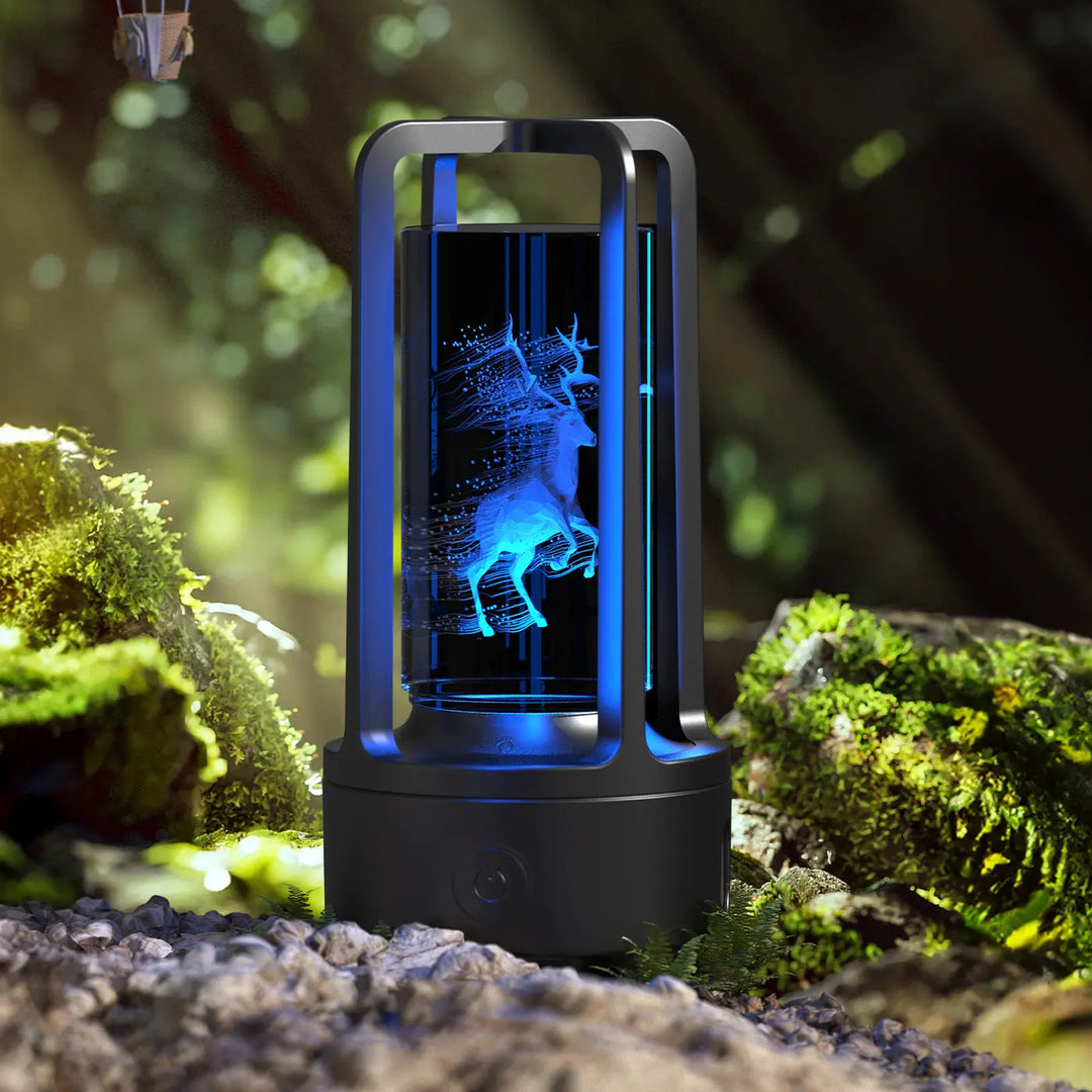 Creative 2 In 1 Audio Acrylic Crystal Lamp And Bluetooth Speaker Valentine's Day Gift Touch Night Lamp Unique
