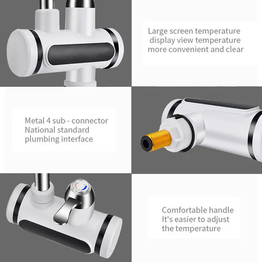 Kitchen Electric Water Tap Water Heater Temperature Display Cold Heating Faucet Hot Water Faucet Heater - Unique Unique Unique Kitchen Electric Water Tap Water Heater Temperature Display Cold Heating Faucet Hot Water Faucet Heater