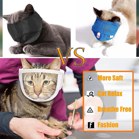 Anti Bite Puppy Kitten Muzzles Mask Pet Product Cat Muzzle Breathable Dogs Cats Bathing Grooming Tools - Unique Unique Unique Anti Bite Puppy Kitten Muzzles Mask Pet Product Cat Muzzle Breathable Dogs Cats Bathing Grooming Tools