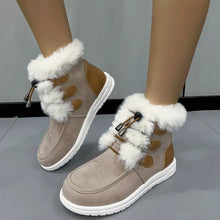 Fashion Suede Fleece Snow Boots Winter Warm Plush Round Toe Cotton Shoes Versatile Simple Short Boot For Women - Unique Unique Unique Fashion Suede Fleece Snow Boots Winter Warm Plush Round Toe Cotton Shoes Versatile Simple Short Boot For Women