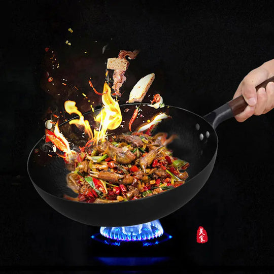 Iron Pan Traditional Iron Wok Handmade - Unique Unique Unique Iron Pan Traditional Iron Wok Handmade