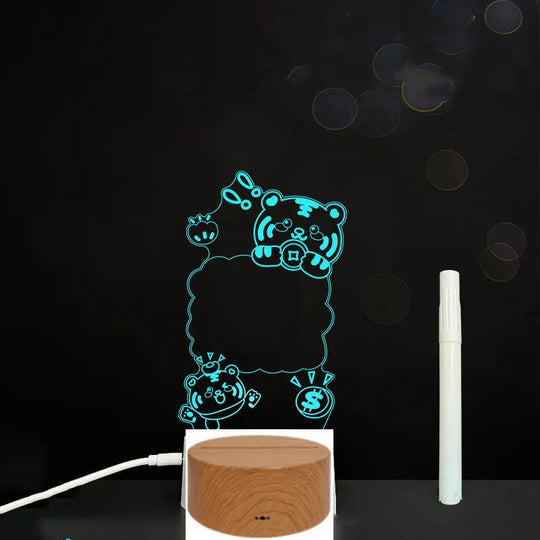 3D Acrylic Board Handwriting Message Board LED Light Unique