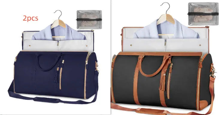 Large Capacity Travel Duffle Bag Women's Handbag Folding Suit Bag Waterproof Clothes Totes Unique