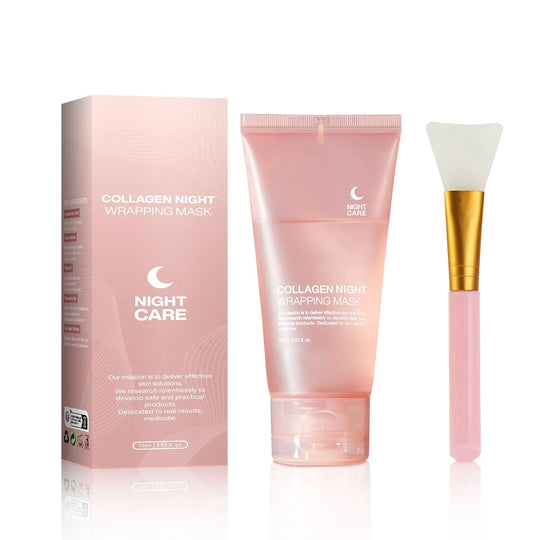 Face Night Mask Collagen Wrapping Mask Natural Ingredients Firming Elasticity & Hydration Anti-wrinkle For Skin Care - Unique Unique Unique Face Night Mask Collagen Wrapping Mask Natural Ingredients Firming Elasticity & Hydration Anti-wrinkle For Skin Care