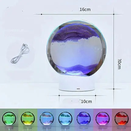 Creative 3D Quicksand Table Lamp Bedside - Unique Unique Unique Creative 3D Quicksand Table Lamp Bedside