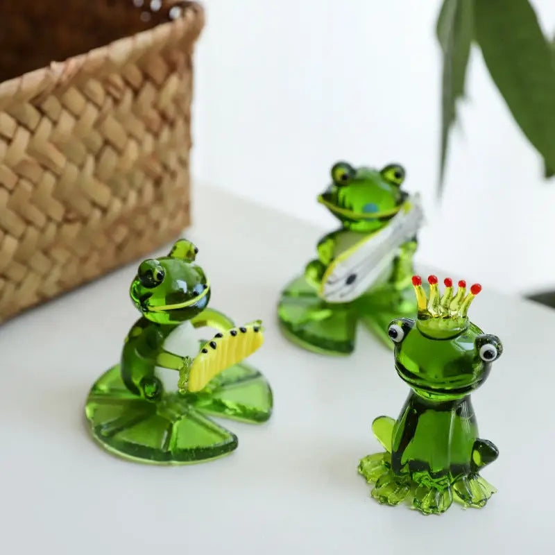 Home Decor Glass Frog Ornament Shape - Unique Unique Unique Home Decor Glass Frog Ornament Shape