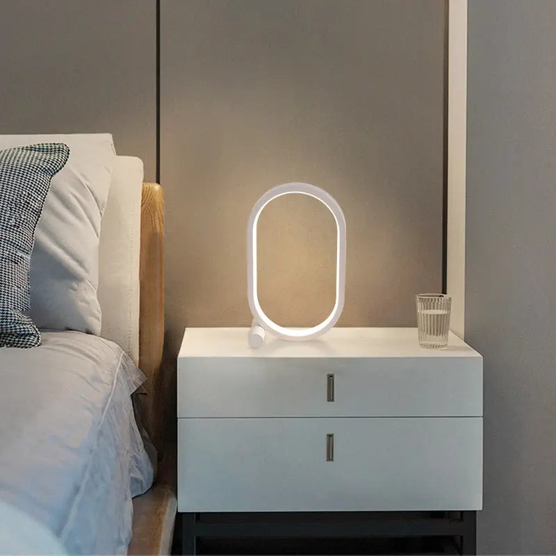 Usb Plug-In Lamp Oval Acrylic Lamp Touch Control Dimmable Modern Simple Creative Night Lamp Bedside Reading Lamp Desk Table Led - Unique Unique Unique Usb Plug-In Lamp Oval Acrylic Lamp Touch Control Dimmable Modern Simple Creative Night Lamp Bedside Reading Lamp Desk Table Led
