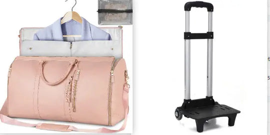 Large Capacity Travel Duffle Bag Women's Handbag Folding Suit Bag Waterproof Clothes Totes Unique