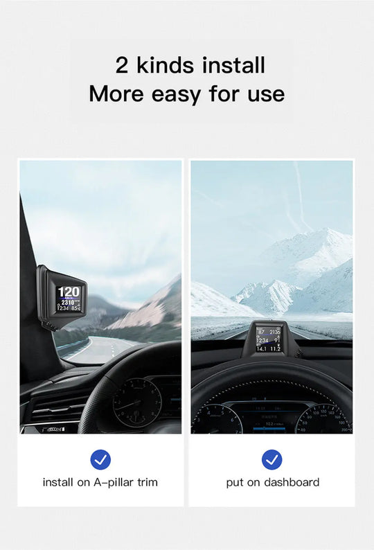 Car Display AP-1 Car HUD Head-up Display OBD GPS Driving Computer Code Table - Unique Unique Unique Car Display AP-1 Car HUD Head-up Display OBD GPS Driving Computer Code Table