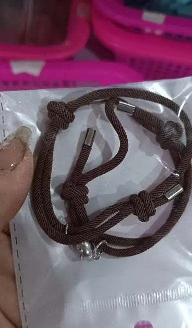 Simple Nylon Love Magnetic Bracelet Unique