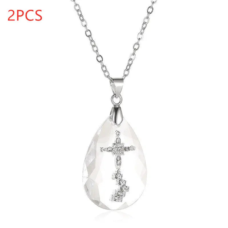Simple Temperament Wild Drop Pendant Necklace - Unique Unique Unique Simple Temperament Wild Drop Pendant Necklace