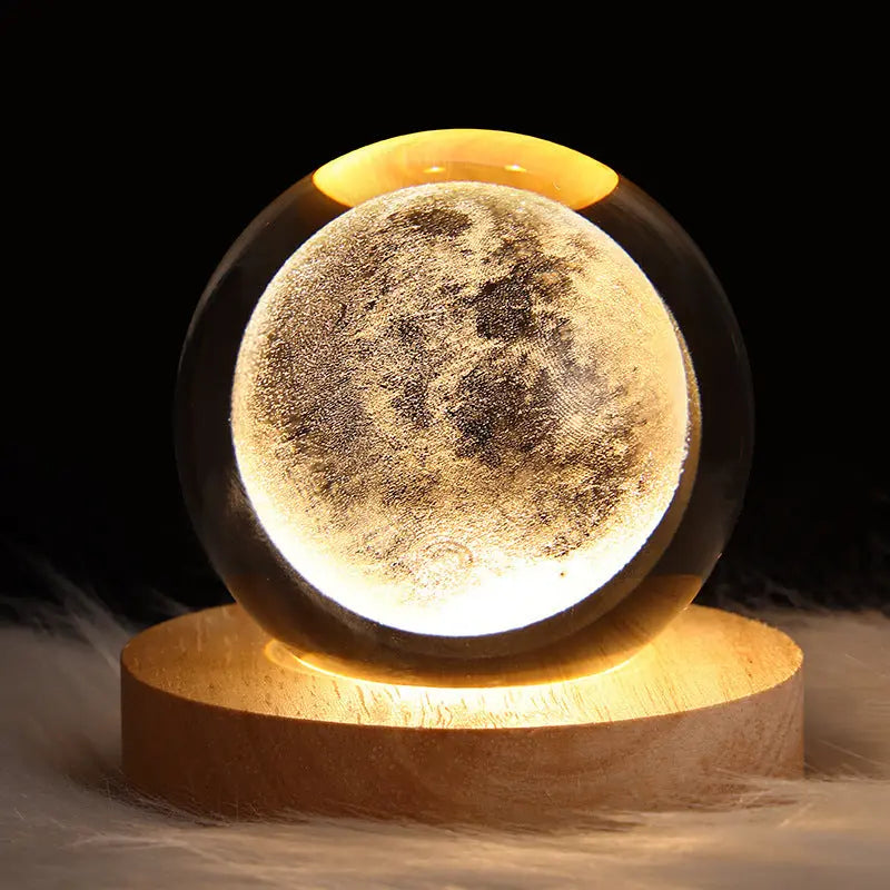 Luminous Starry Sky And Planets Moon Moon Crystal Ball Small Night Lamp Projection Ambience Light Creative Gift New Strange Gift - Unique Unique Unique Luminous Starry Sky And Planets Moon Moon Crystal Ball Small Night Lamp Projection Ambience Light Creative Gift New Strange Gift