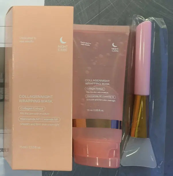 Face Night Mask Collagen Wrapping Mask Natural Ingredients Firming Elasticity & Hydration Anti-wrinkle For Skin Care - Unique Unique Unique Face Night Mask Collagen Wrapping Mask Natural Ingredients Firming Elasticity & Hydration Anti-wrinkle For Skin Care
