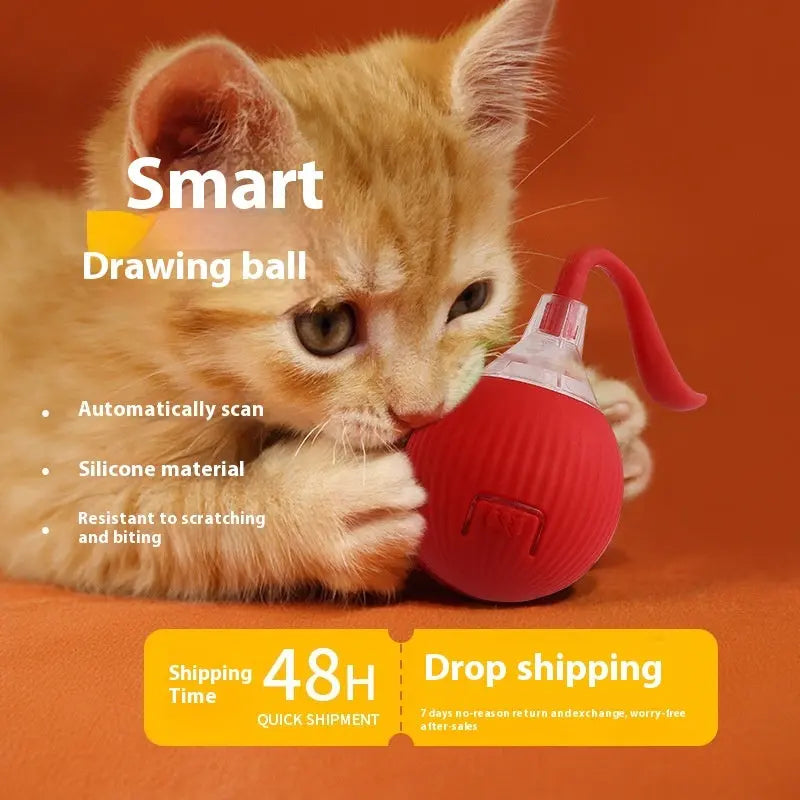 Interactive Cat Toy Ball Super Drive Cat Rolling Balls With Bird Chirping Motion Activated Sensor Pets Kitten Teaser Game Toys Pet Products - Unique Unique Unique Interactive Cat Toy Ball Super Drive Cat Rolling Balls With Bird Chirping Motion Activated Sensor Pets Kitten Teaser Game Toys Pet Products