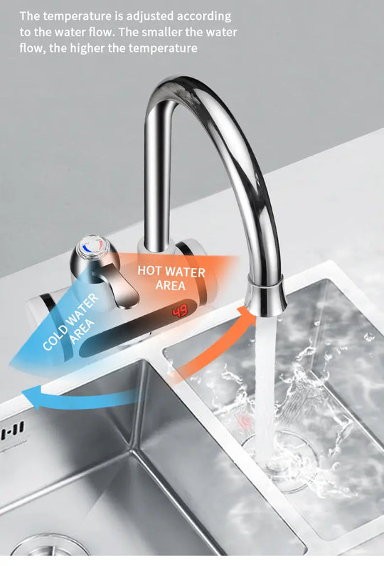 Kitchen Electric Water Tap Water Heater Temperature Display Cold Heating Faucet Hot Water Faucet Heater - Unique Unique Unique Kitchen Electric Water Tap Water Heater Temperature Display Cold Heating Faucet Hot Water Faucet Heater
