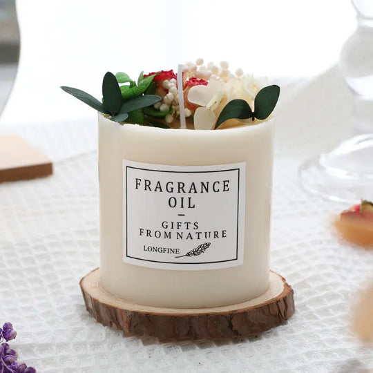 Dried Flowers Decor Romantic Candles - Unique Unique Unique Dried Flowers Decor Romantic Candles
