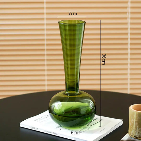 French Style Antique Glass Vase High Sense - Unique Unique Unique French Style Antique Glass Vase High Sense