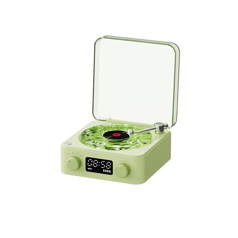 Retro Turntable Speaker Wireless Bluetooth-compatible 5.0 Vinyl Record Player Stereo Sound With White Noise RGB Projection Lamp Effect - Unique Unique Unique Retro Turntable Speaker Wireless Bluetooth-compatible 5.0 Vinyl Record Player Stereo Sound With White Noise RGB Projection Lamp Effect