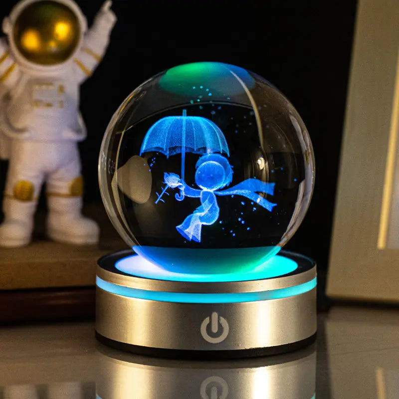 Creative 3D Inner Carving Luminous Crystal Ball Colorful Gradient Small Night Lamp Home Decorations Gifts Selection - Unique Unique Unique Creative 3D Inner Carving Luminous Crystal Ball Colorful Gradient Small Night Lamp Home Decorations Gifts Selection