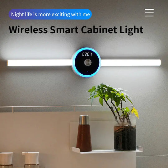 Smart Cabinet Light Clock Timing Sensor Light Removable LED Wardrobe Light Manual Sweep Switch Light - Unique Unique Unique Smart Cabinet Light Clock Timing Sensor Light Removable LED Wardrobe Light Manual Sweep Switch Light