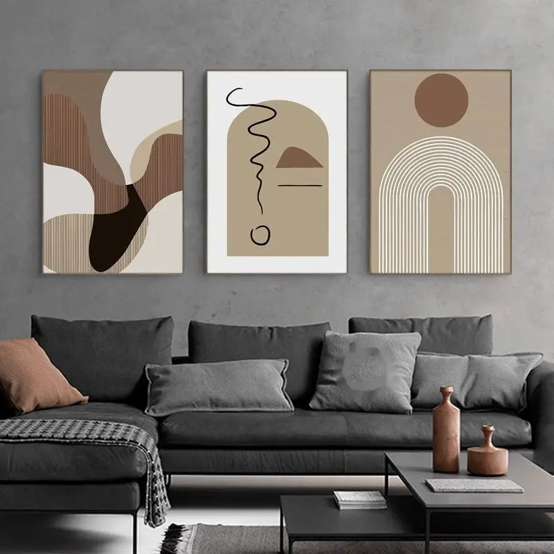 Living Room Sofa Background Wall Decorative Painting Mural - Unique Unique Unique Living Room Sofa Background Wall Decorative Painting Mural