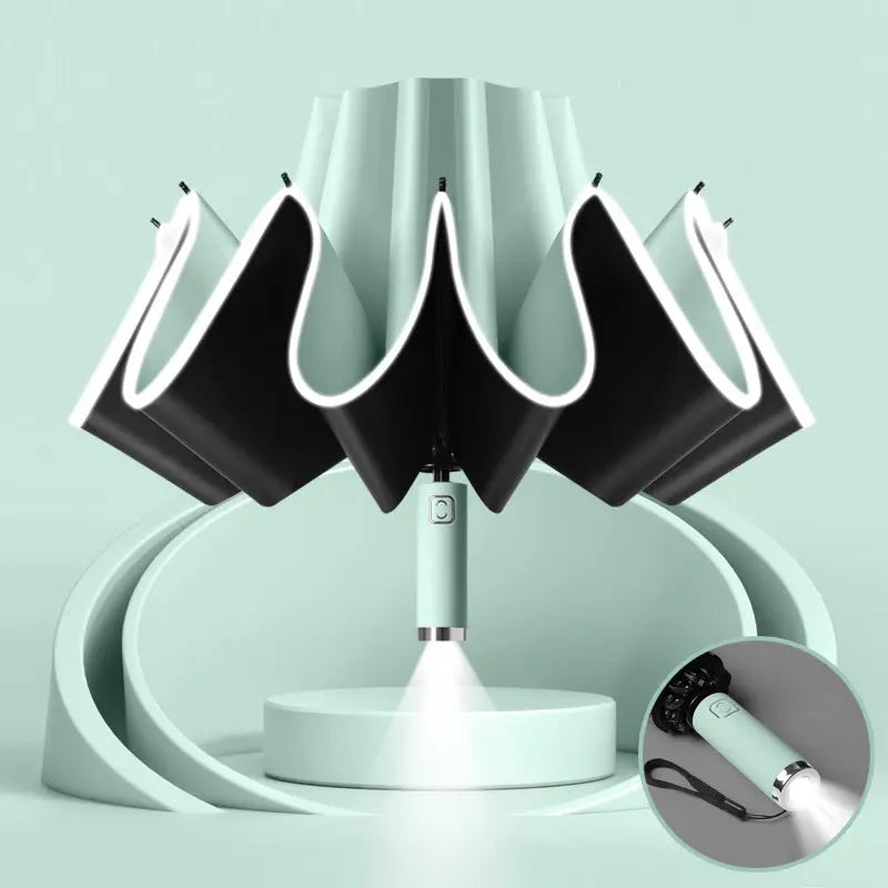 Full-automatic Shrink Rain And Rain Dual-use Thickened Large Car Reverse Sun Protection UV Umbrella - Unique Unique Unique Full-automatic Shrink Rain And Rain Dual-use Thickened Large Car Reverse Sun Protection UV Umbrella