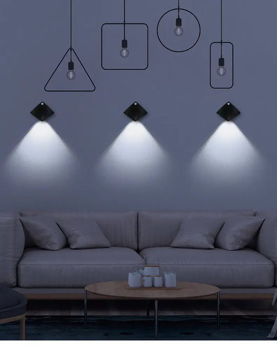 Wireless USB Rechargeable Decor Wall Lamp Human Body Sensing Home Decor Night Lights Bedroom Porch Balcony Corridor Decor Lamps - Unique Unique Unique Wireless USB Rechargeable Decor Wall Lamp Human Body Sensing Home Decor Night Lights Bedroom Porch Balcony Corridor Decor Lamps