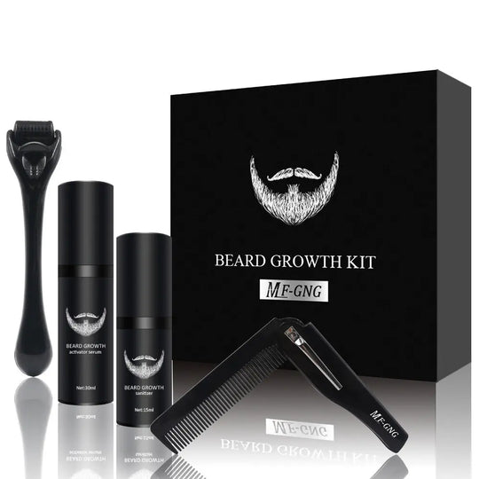 Men's Beard Grooming Kit Beard Roller Cleaning Disinfectant Unique
