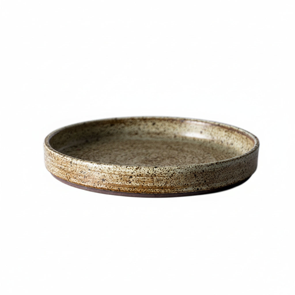Rough Pottery Plate — Retro Glaze