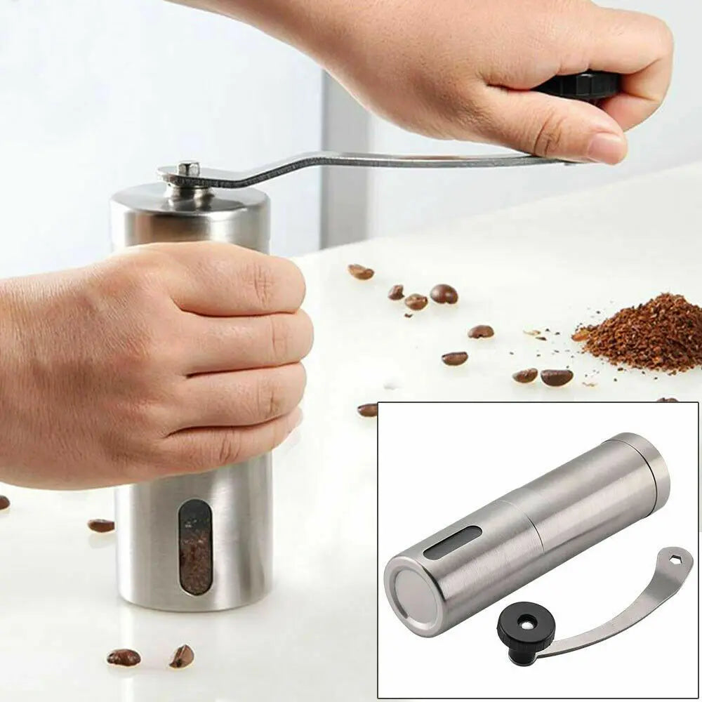 Hand Crank Pepper Conical Burr Grinder Coffee Beans Mill Muller Stainless Steel - Unique Unique Unique Hand Crank Pepper Conical Burr Grinder Coffee Beans Mill Muller Stainless Steel