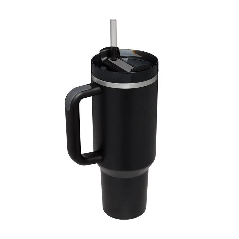 40 Oz Tumbler With Handle Straw Insulated, Stainless Steel Spill Proof Vacuum Coffee Cup Tumbler With Lid Tapered Mug Gifts For Valentine Lover Suitable For Car Gym Office Travel - Unique Unique Unique 40 Oz Tumbler With Handle Straw Insulated, Stainless Steel Spill Proof Vacuum Coffee Cup Tumbler With Lid Tapered Mug Gifts For Valentine Lover Suitable For Car Gym Office Travel